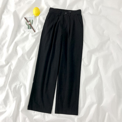 Pantaloni dama cu buzunare - model drept