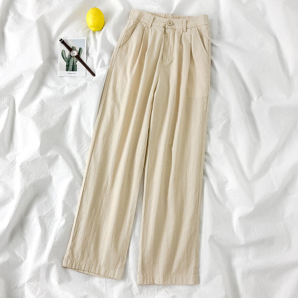 Női nadrág zsebekkel - egyenes modell