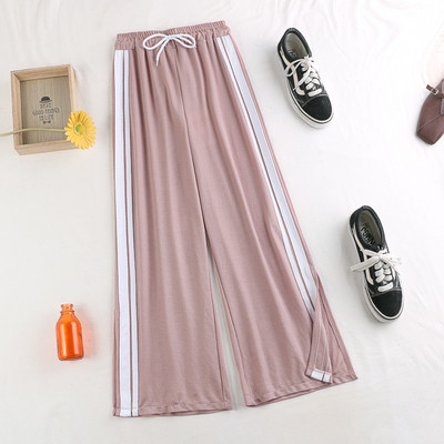 Alkalmi női nadrág szegéllyel, magas derékkal