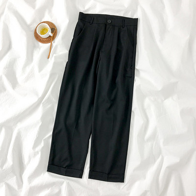 Pantaloni dama cu buzunare - model drept