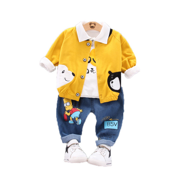 Moodne kolmeosaline lastekomplekt poistele