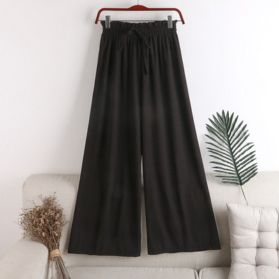 Casual γυναικείο παντελόνι με λάστικο και κορδόνια