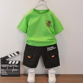 Mindennapi gyerekkészlet fiúknak - rövid ujjú blúz + nadrág