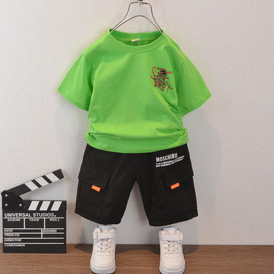 Mindennapi gyerekkészlet fiúknak - rövid ujjú blúz + nadrág