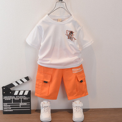 Mindennapi gyerekkészlet fiúknak - rövid ujjú blúz + nadrág