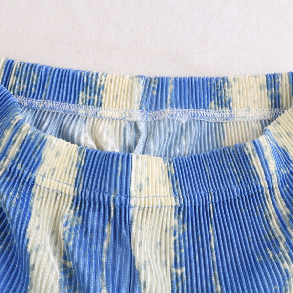 Redős női hosszú nadrág elasztikus, magas derékkal