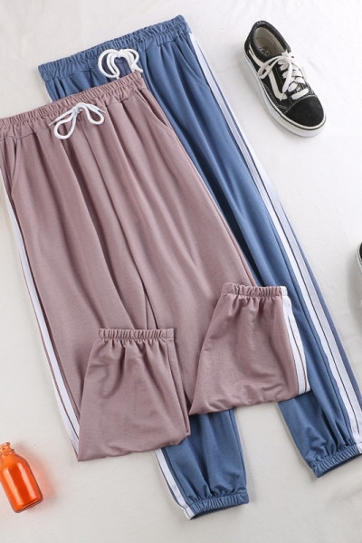 Kandi ja paeltega vabaaja naistepüksid