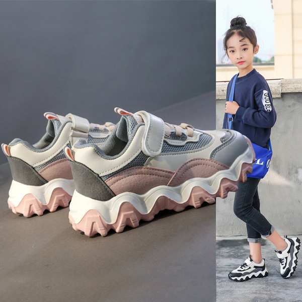 ÚJ modell gyerekcipők vastag talppal és fűzővel