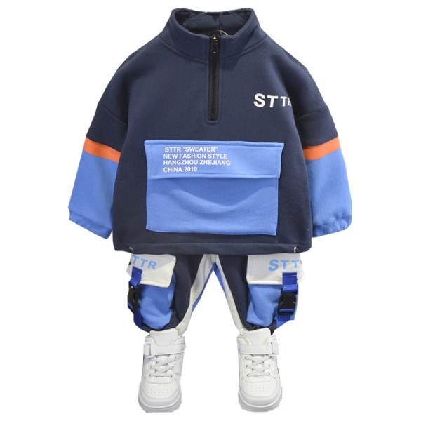 Új modell kétrészes őszi gyerek szett fiúknak