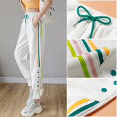 Alkalmi női sportnadrág szegéllyel