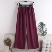 Női nadrág gumival és felirattal - egyenes modell