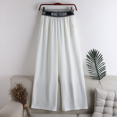 Női nadrág gumival és felirattal - egyenes modell