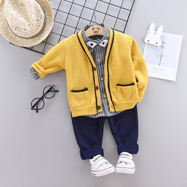 Három részből álló tavaszi-őszi gyerek szett fiúknak