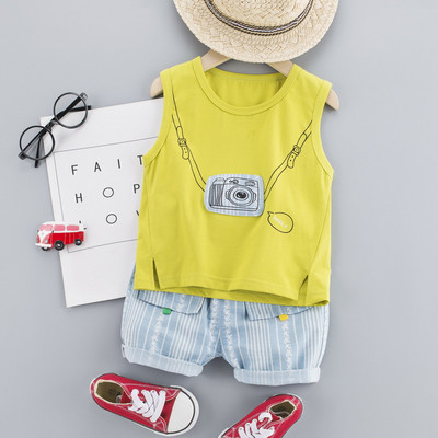 Μοντέρνο παιδικό σετ μπλούζα και σορτς - δύο μοντέλα