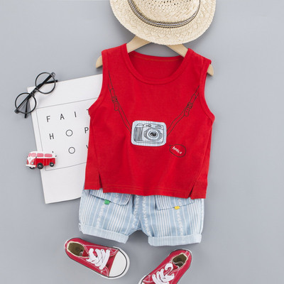 Μοντέρνο παιδικό σετ μπλούζα και σορτς - δύο μοντέλα