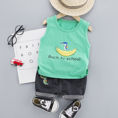 Μοντέρνο παιδικό σετ μπλούζα και σορτς - δύο μοντέλα
