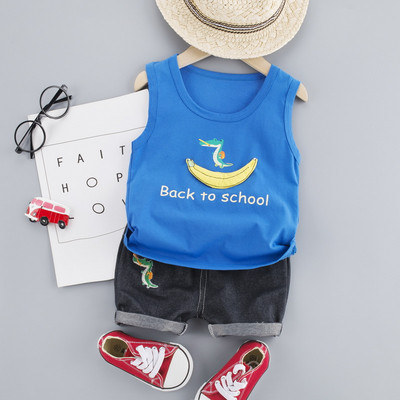 Μοντέρνο παιδικό σετ μπλούζα και σορτς - δύο μοντέλα