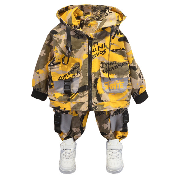 Bērnu komplekts zēniem ar divdaļīgu rakstu