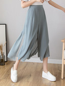 Sieviešu bikses ar augstu vidukli un 7/8 garumu