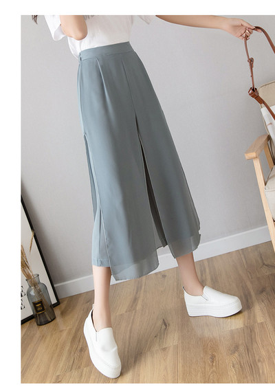 Sieviešu bikses ar augstu vidukli un 7/8 garumu