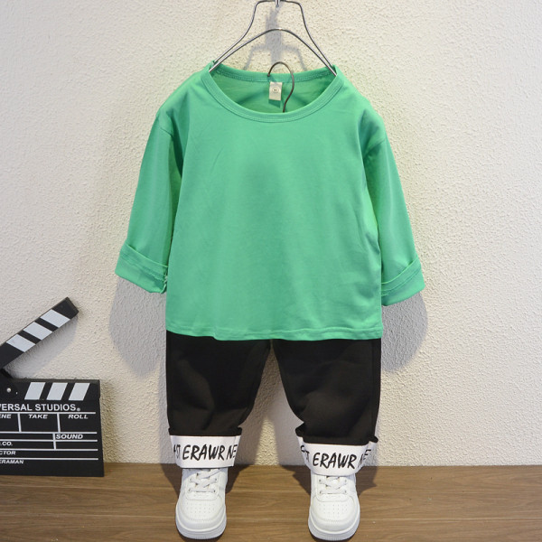 Kétrészes sport gyerek szett fiúknak rárakással