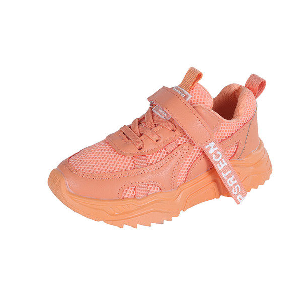 Sport-alkalmi gyerek tornacipő fűzővel és vastag talppal, alkalmas fiúknak és lányoknak