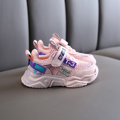 Sporta un ikdienas bērnu kedas ar sietu un uzlīmēm