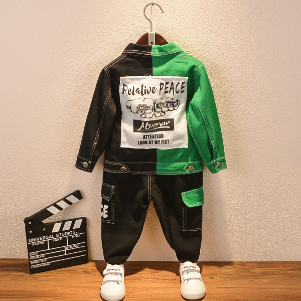 Új modell gyerek szett fiú kabát + nadrág fiúknak