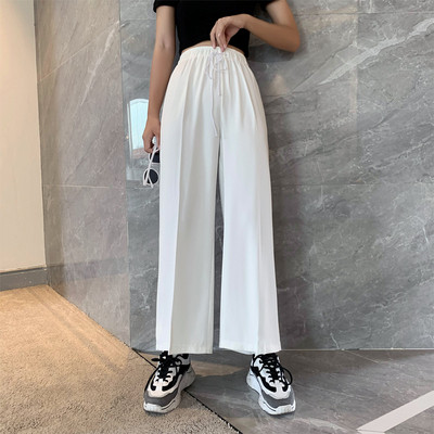 Moodsad naiste pikad laiad elastse vöökohaga püksid