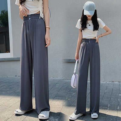 Γυναικείο casual παντελόνι με ψηλή μέσης