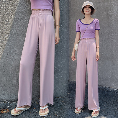 Γυναικείο casual παντελόνι με ψηλή μέσης