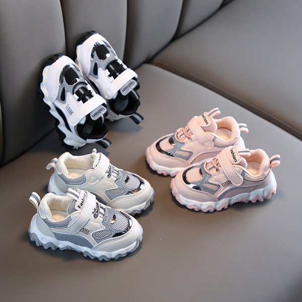 Alkalmi gyerek tornacipő fűzővel és matricákkal fiúknak és lányoknak egyaránt