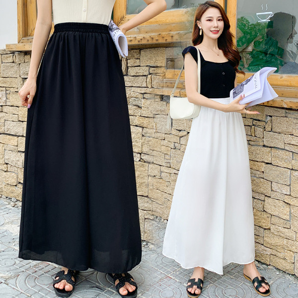 Női nadrág elasztikus magas derékkal