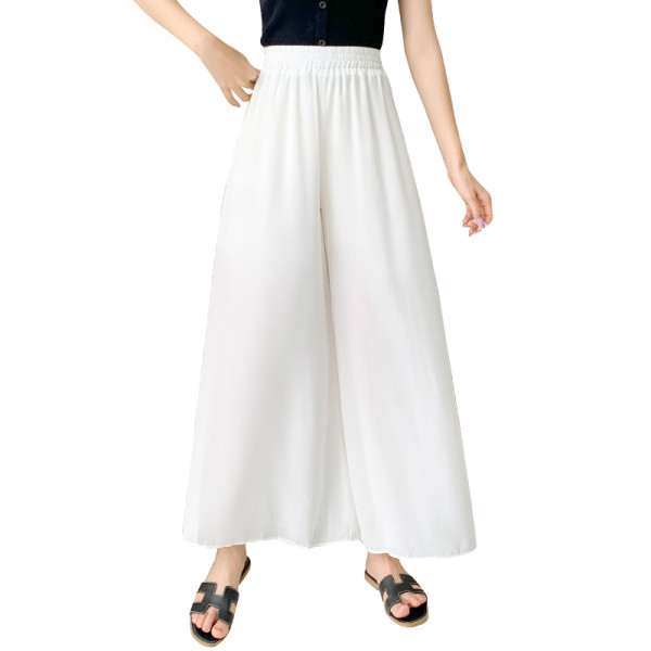 Női nadrág elasztikus magas derékkal