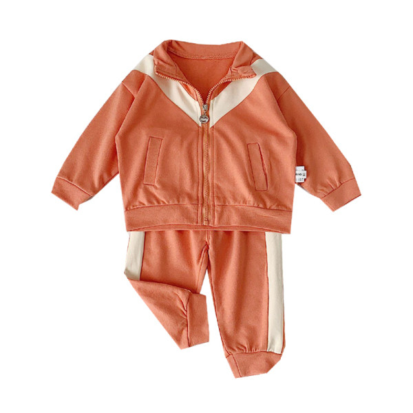 Napi gyerekkészlet fiúknak, két részből áll, narancssárga és szürke színben