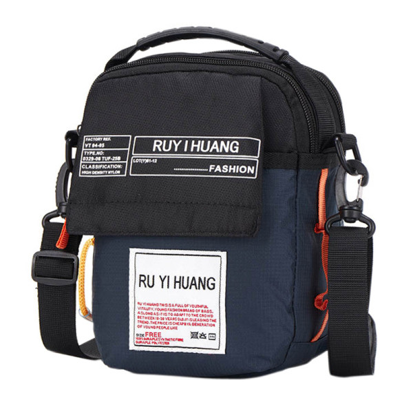 Meeste päevakott ja pealdised ning pikk sangaga