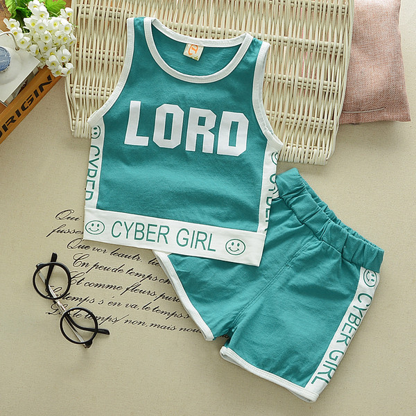 Set sport pentru copii din două părți maiou + pantaloni scurți