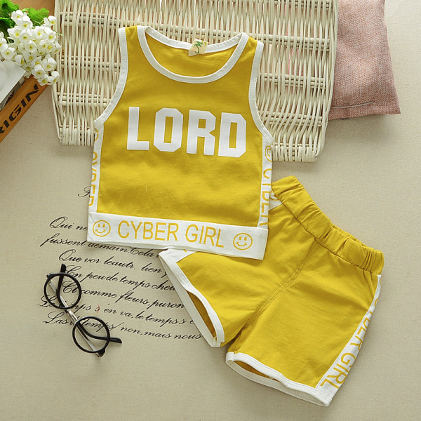 Set sport pentru copii din două părți maiou + pantaloni scurți