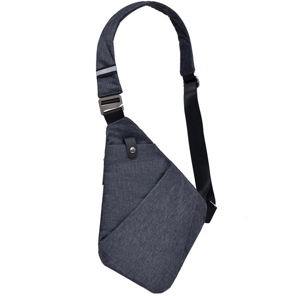 Férfi mindennapi válltáska cipzárral