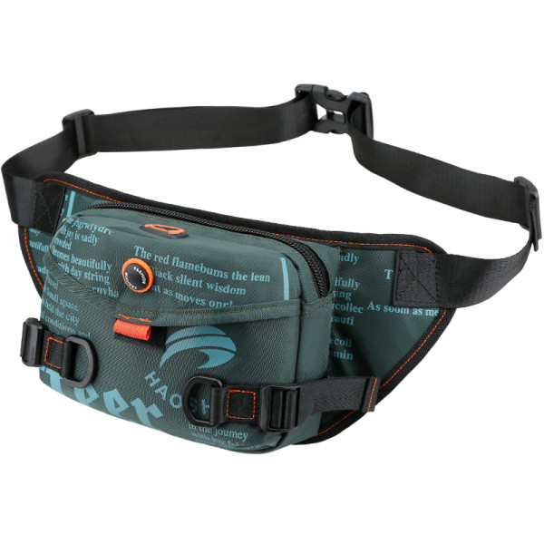 Geanta de zi cu zi pentru barbati din textile cu fermoar si maner lung