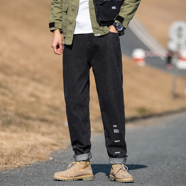 Lezser férfi hosszú farmer széles modell zsebekkel