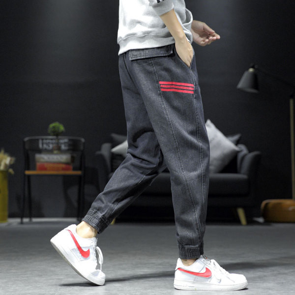 Blugi lungi casual pentru bărbați, cu buzunare laterale și fermoar