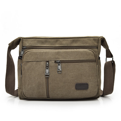 Férfi alkalmi táska hosszú textil fogantyúval