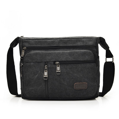 Férfi alkalmi táska hosszú textil fogantyúval