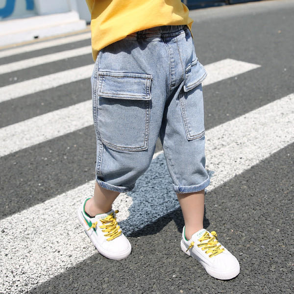 Fiú gyerekfarmer 7/8-os hosszban, zsebekkel