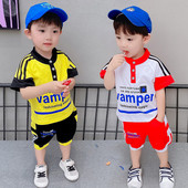 Új modell gyerek blúz szett gombokkal és rövidnadrággal