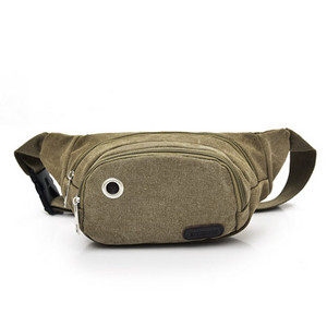 Férfi mindennapi táska cipzárral és textil fogantyúval