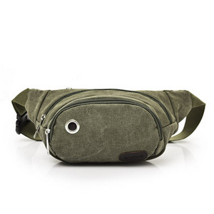 Férfi mindennapi táska cipzárral és textil fogantyúval