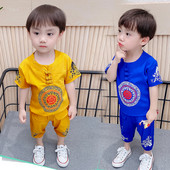 Laste komplekt 7/8 pükstest ja nööpidega pluusist