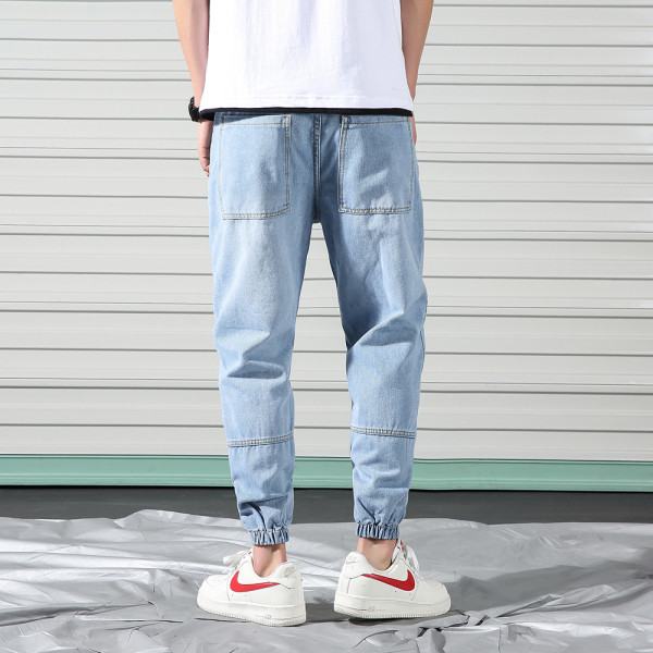 Meeste vabaaja teksad pahkluu ja tõmblukuga